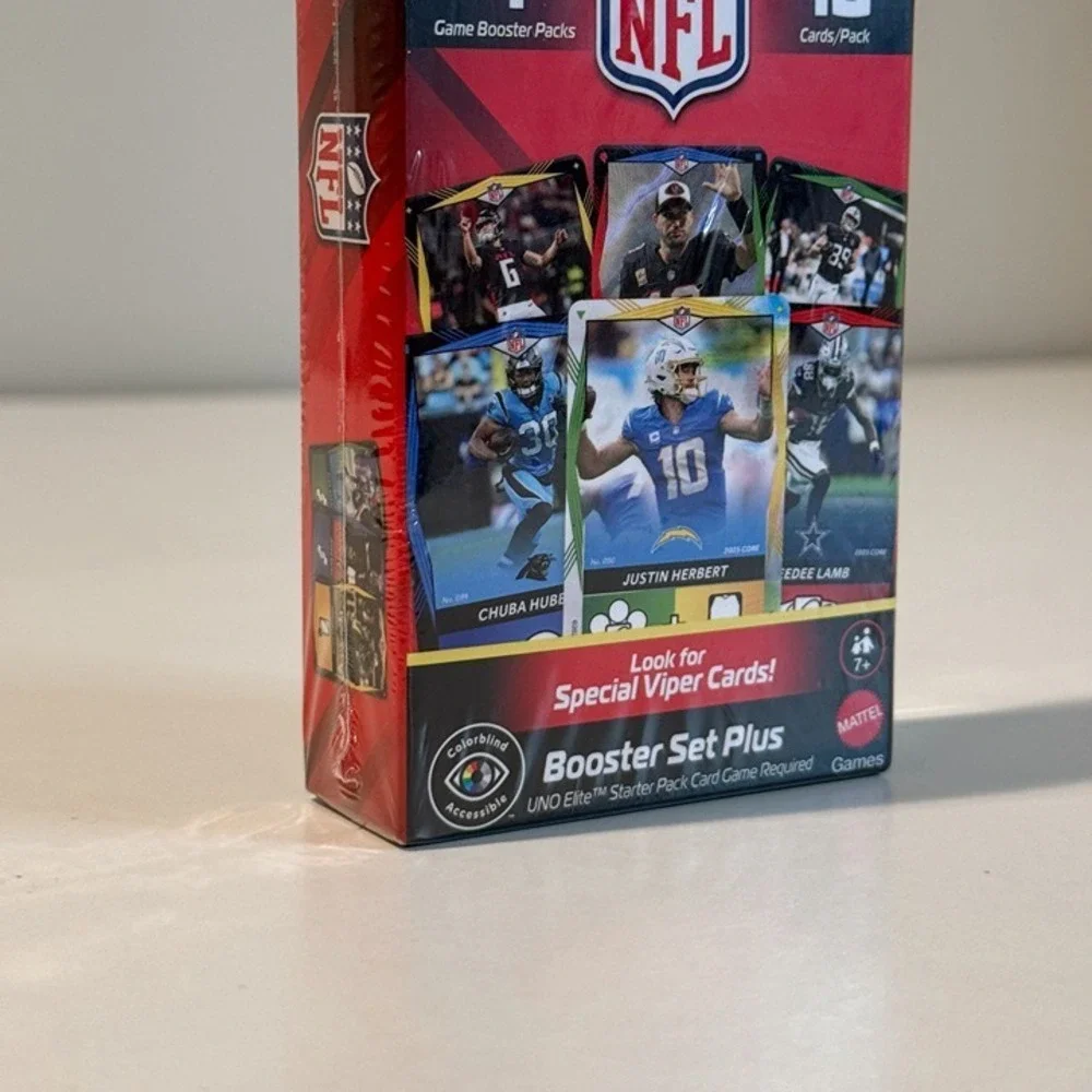 UNO Elite NFL 2025 Core Edition Booster Set – 2 Boxes (Sealed) Viper Cards Hunt